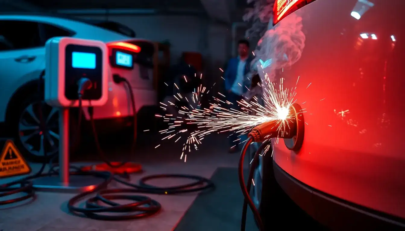 Why is it important to never use a multiplug adapter or extension cord with EV chargers