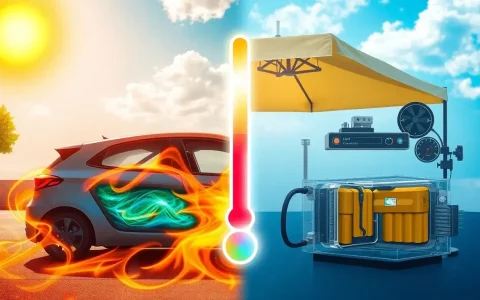 How does high temperature affect EV battery health