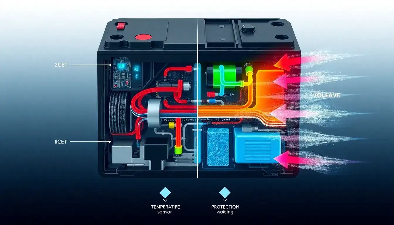 How does battery management system (BMS) work to protect EV batteries in extreme temperatures