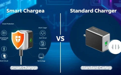 How do smart chargers differ from standard chargers in terms of safety features