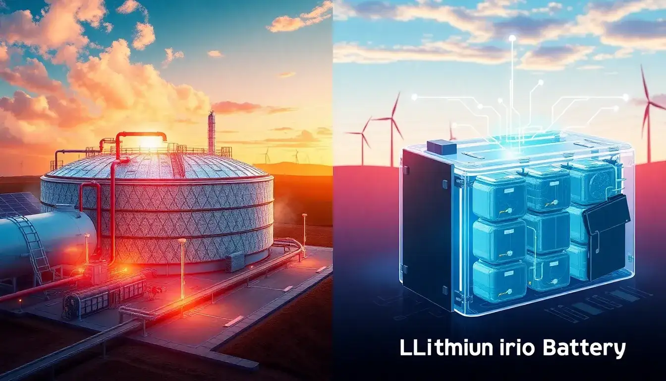 How does the scalability of thermal energy storage systems compare to that of lithium-ion batteries