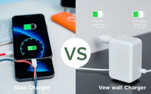 How can I identify if my charger or cable is causing slow charging