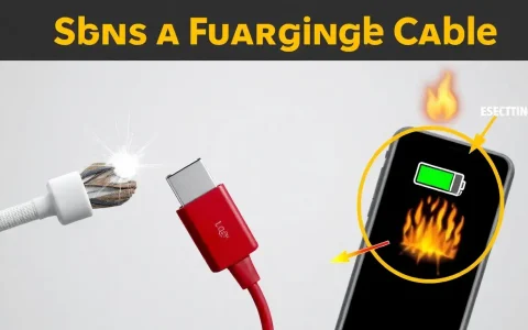 What are the signs of a faulty charging cable