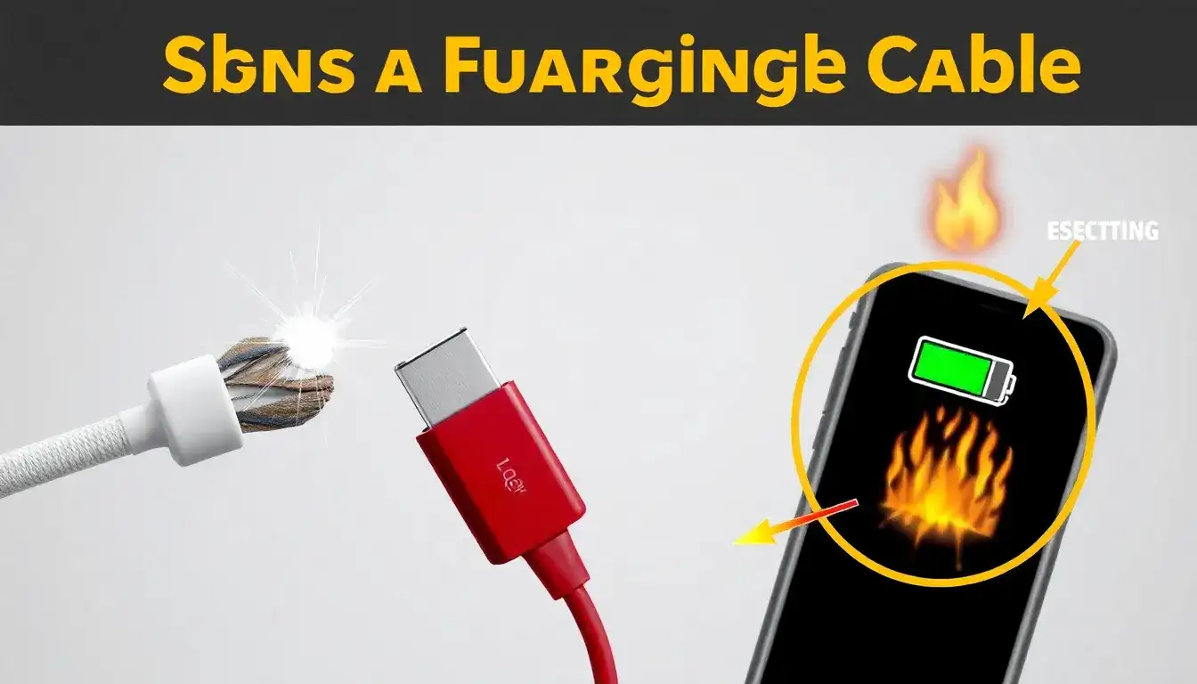 What are the signs of a faulty charging cable