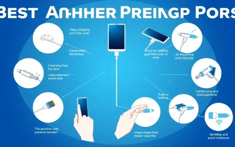 What are the best practices for maintaining a phone's charging port