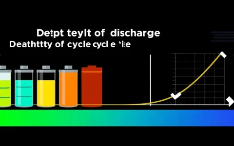 How does the depth of discharge affect battery cycle life