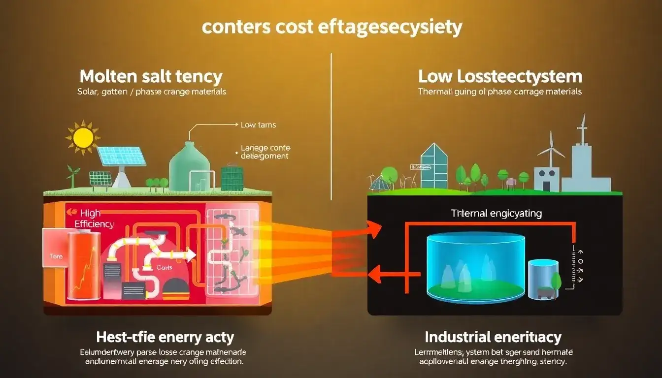 How does the efficiency of thermal energy storage systems impact their overall cost-effectiveness