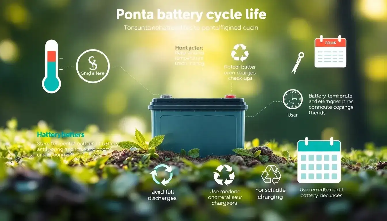 What maintenance practices can prolong battery cycle life