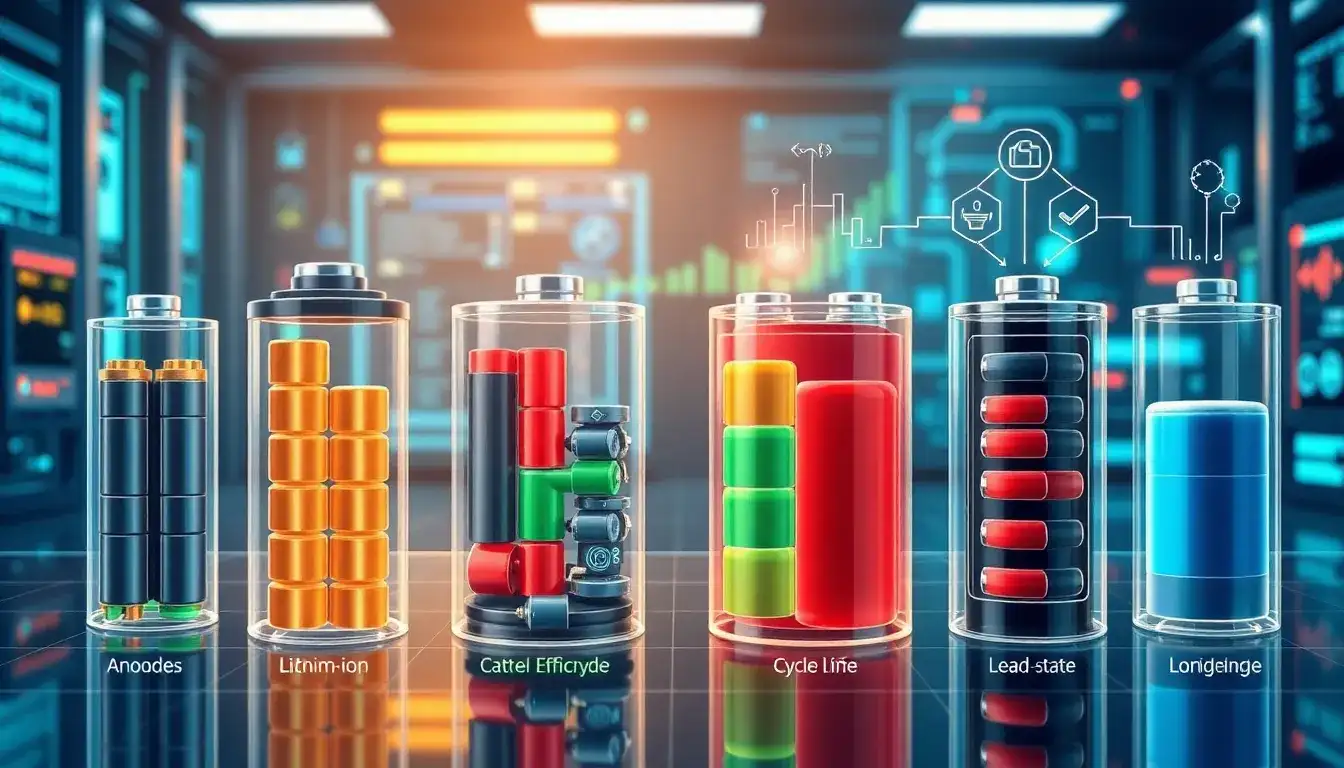 How do different battery chemistries affect cycle life