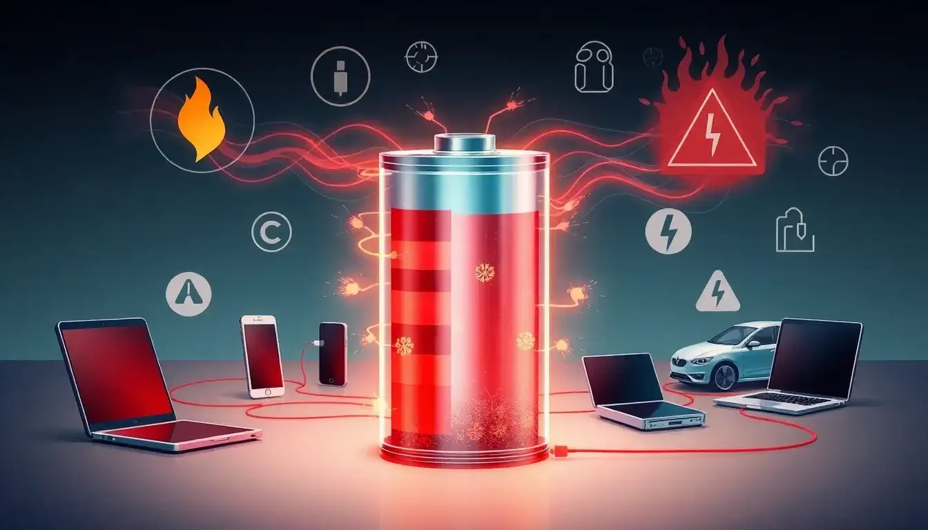 What are the risks of keeping a lithium-ion battery fully charged