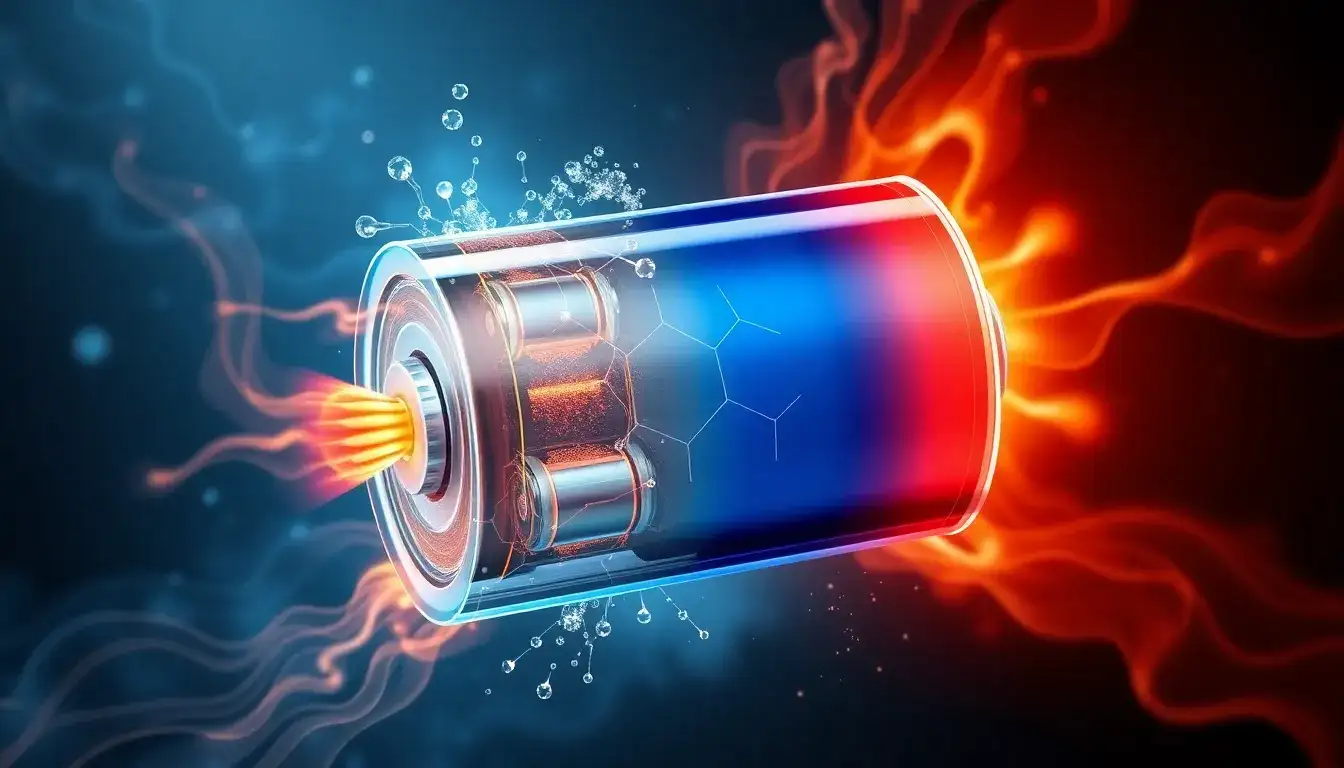 How does temperature influence battery degradation at high state of charge
