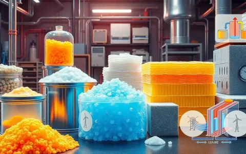 What are the most cost-effective materials currently used in thermal energy storage systems