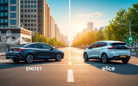 How do the emissions of hybrid vehicles compare to those of electric vehicles