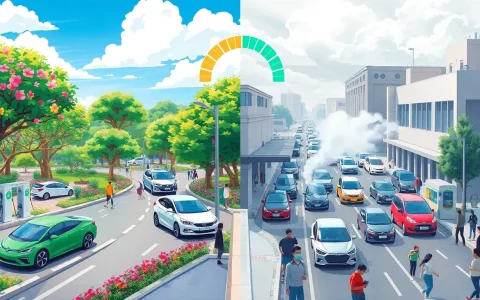 How do hybrid vehicles affect local air quality compared to gasoline vehicles