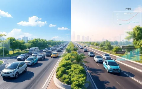 Are there any long-term studies comparing the air quality impacts of electric and hybrid vehicles