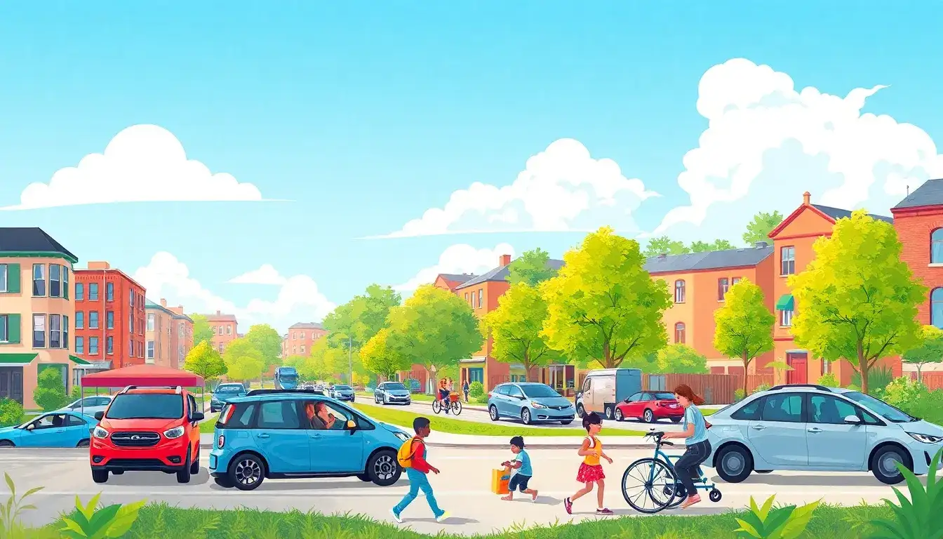 How do electric vehicles impact air quality in disadvantaged communities