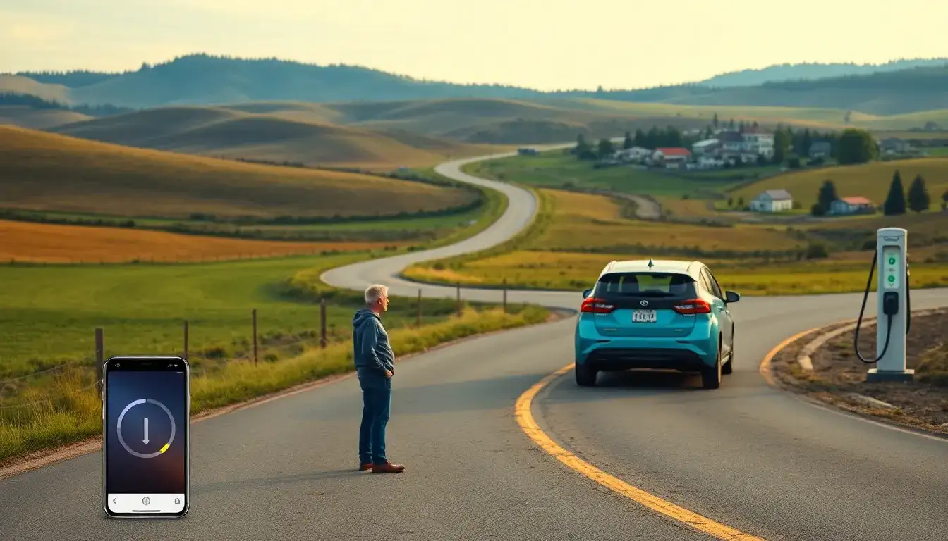 How does range anxiety specifically impact EV adoption in rural communities