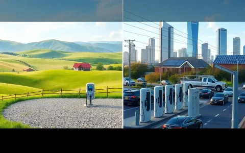 How does the cost of installing EV chargers in rural areas compare to urban areas