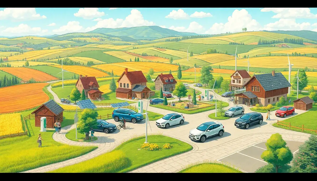 Are there any successful case studies of rural communities overcoming range anxiety