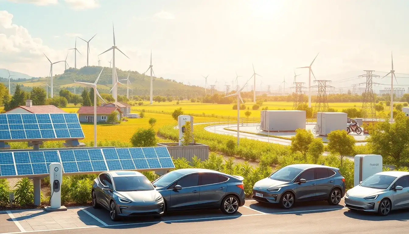 How can solar panels and battery energy storage systems help lower EV costs