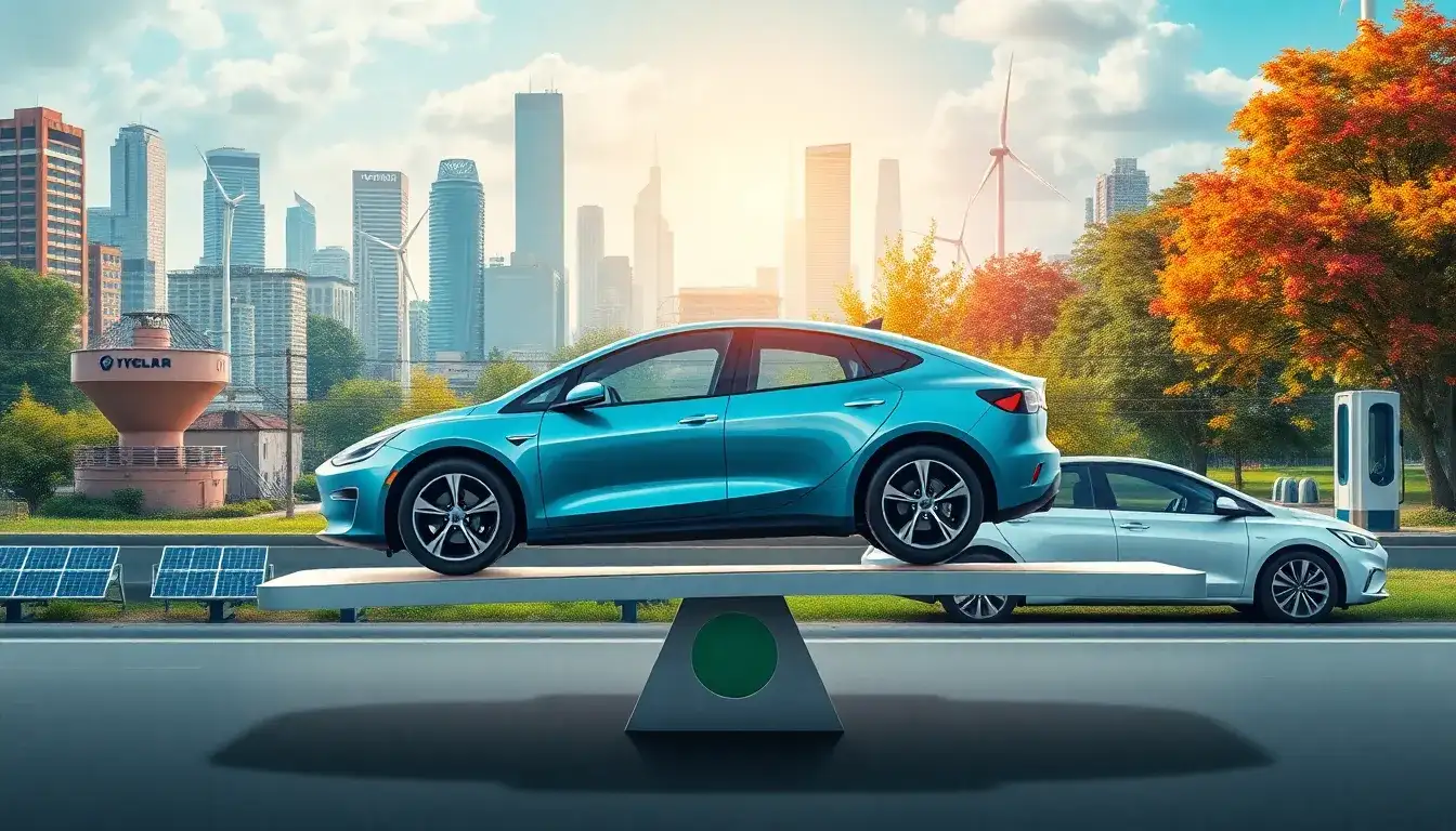 How does the weight of electric vehicles impact their overall environmental benefits