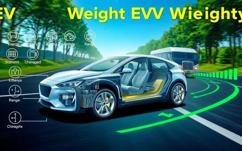 How does the weight of EVs impact their fuel efficiency