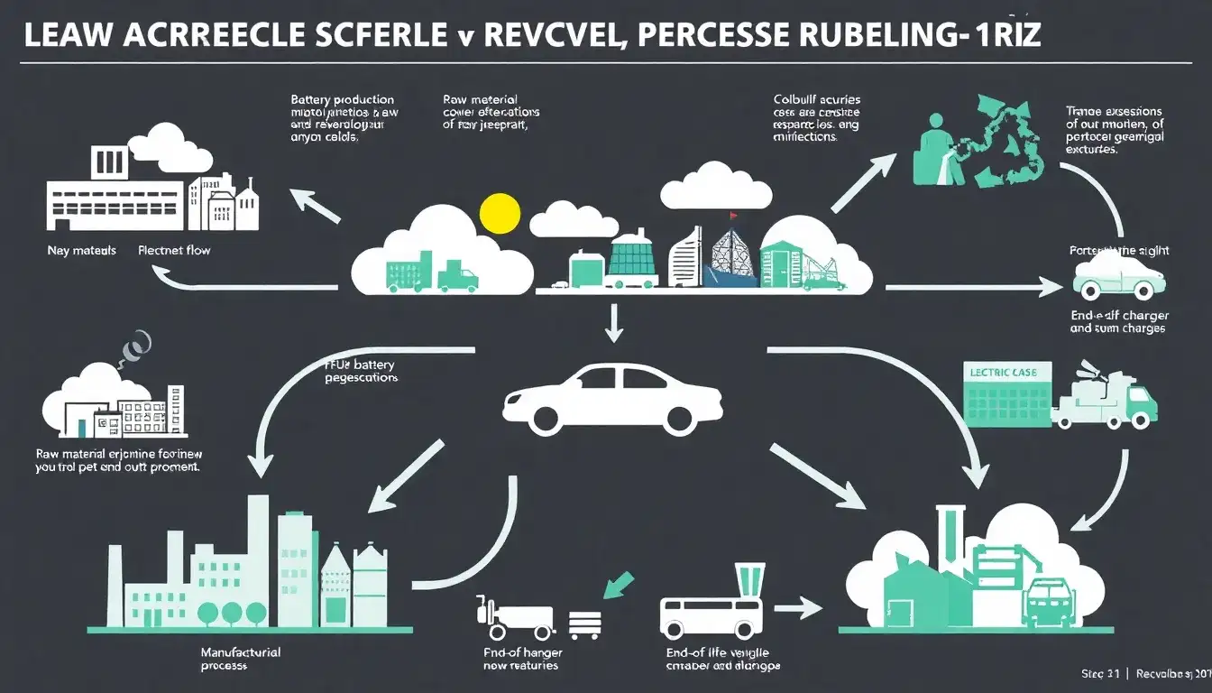 What are the main sources of greenhouse gas emissions in electric vehicle manufacturing