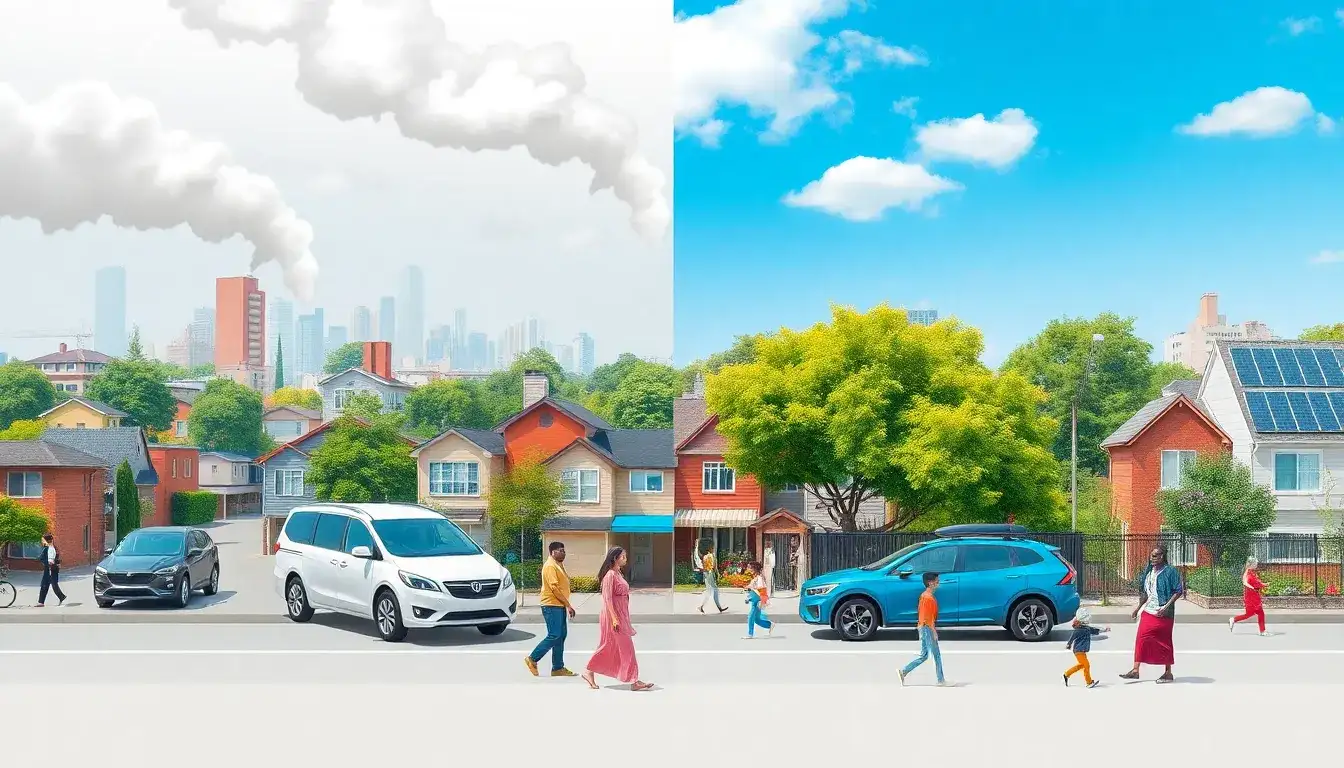How do EVs impact air quality in low-income neighborhoods