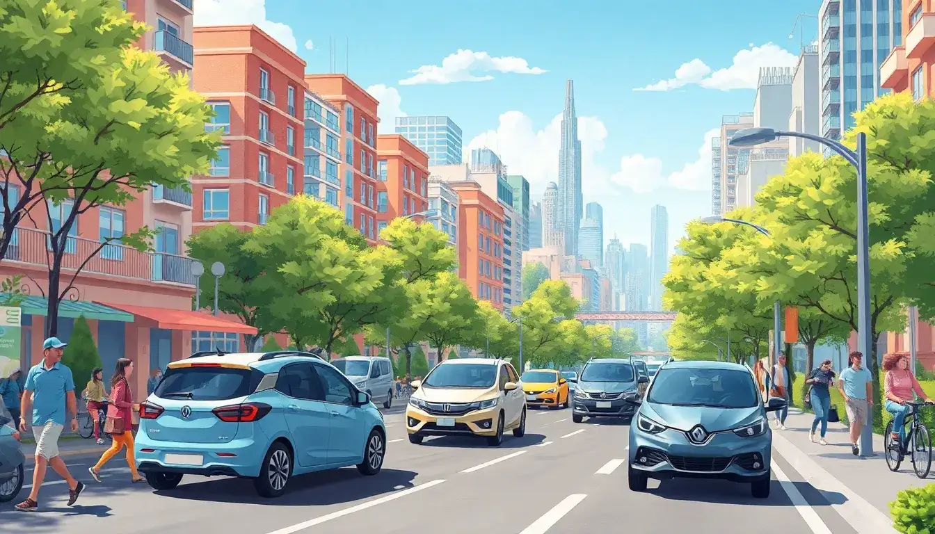 What are the health benefits of EVs in densely populated cities