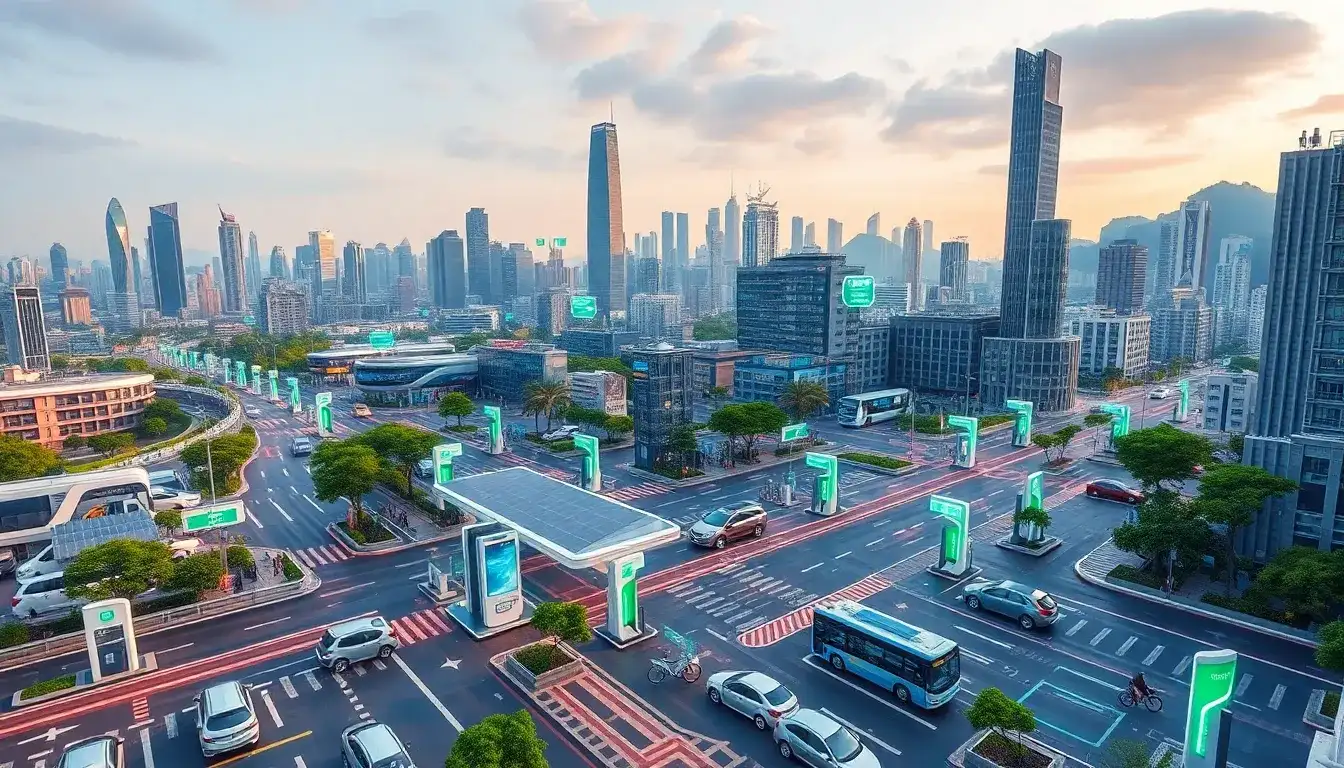 How does the charging infrastructure in Shenzhen compare to other cities