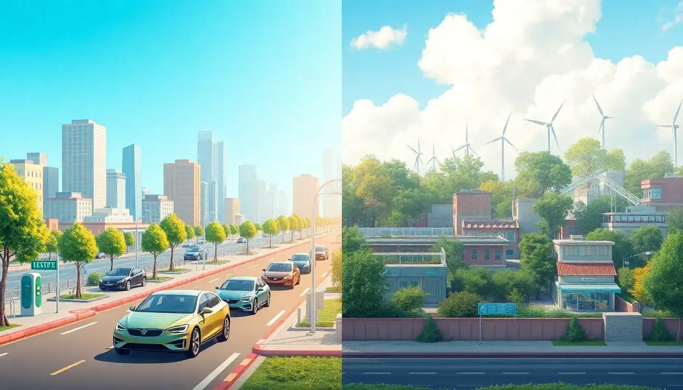 How does electric vehicle adoption compare to other air pollution reduction strategies