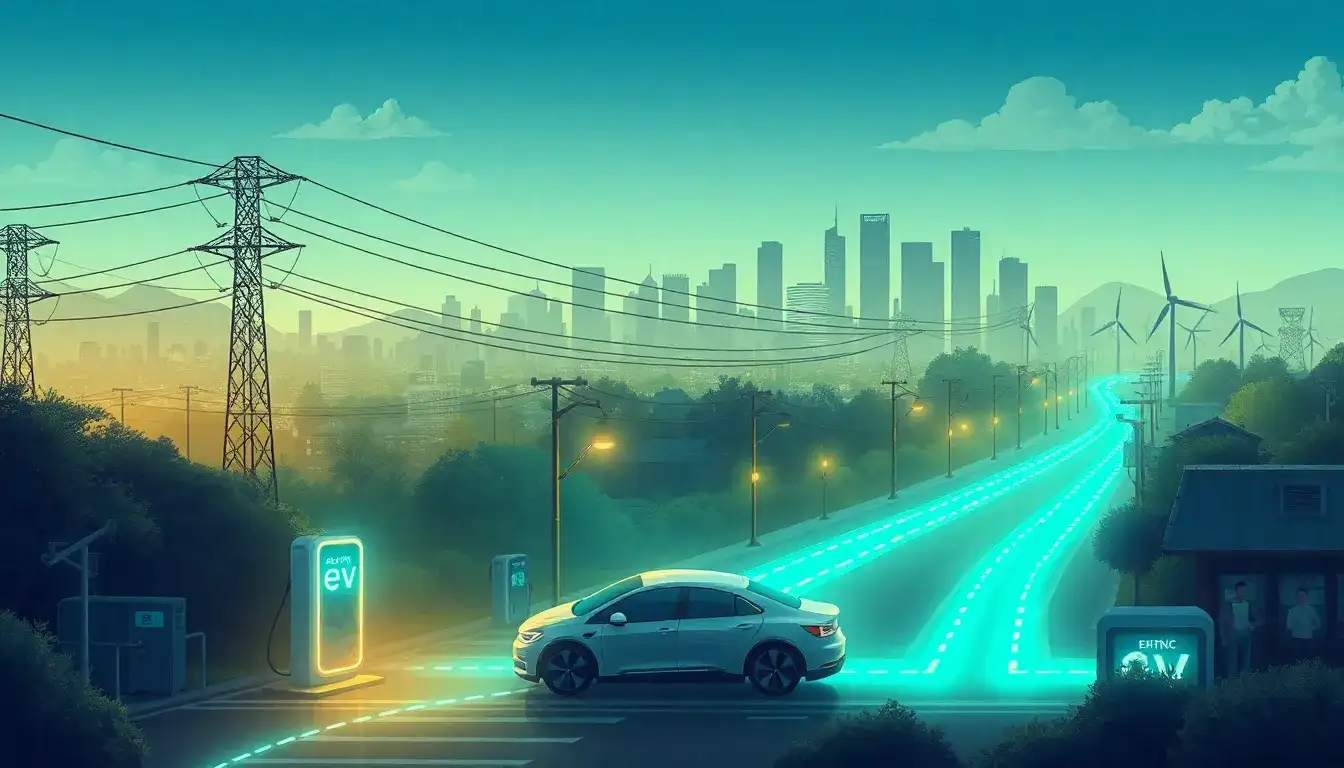 What role does the electricity grid play in the effectiveness of electric vehicles in reducing air pollution