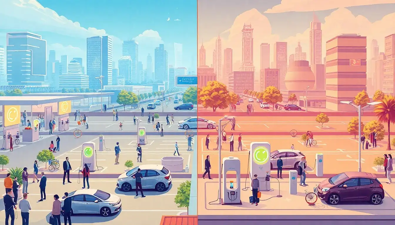 How does privatization impact the availability and accessibility of EV charging stations