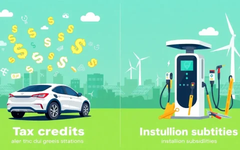 How do tax credits compare to grants for EV charging station installations