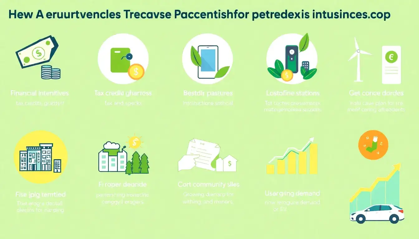 What are the most popular incentives for businesses in the EV charging sector