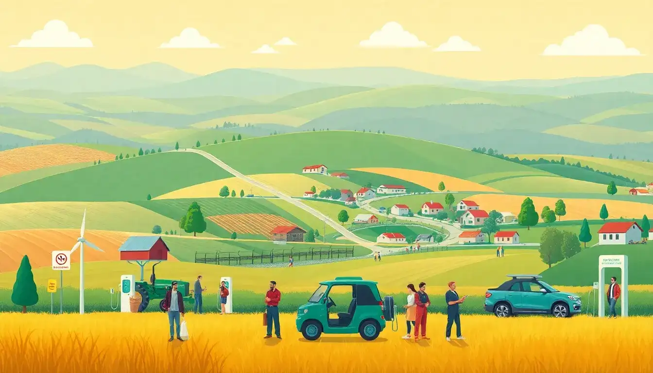 What role can government policies play in supporting EV adoption in rural areas