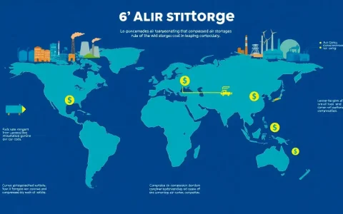 How does the cost of compressed air storage vary by region