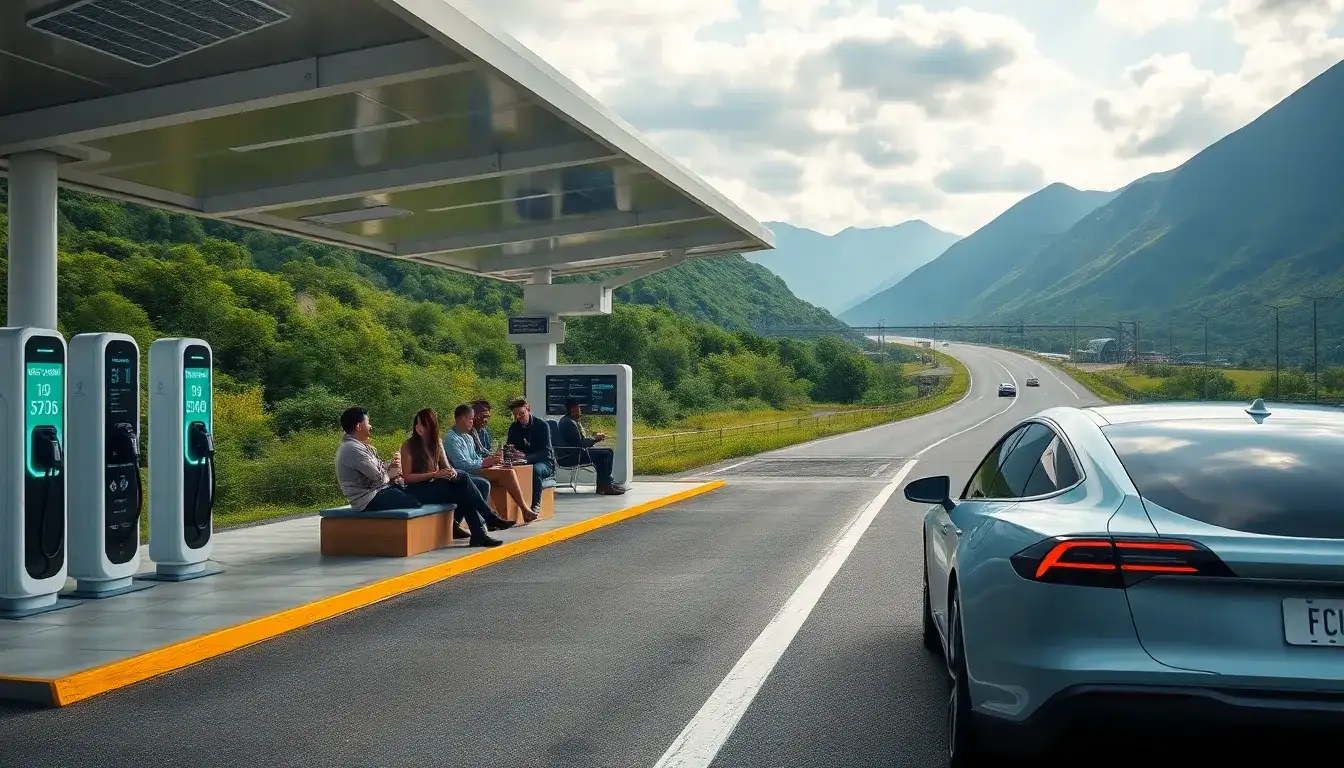 How can range anxiety be mitigated for long-distance EV travel