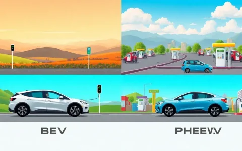 How does the type of EV (BEV vs. PHEV) impact range anxiety