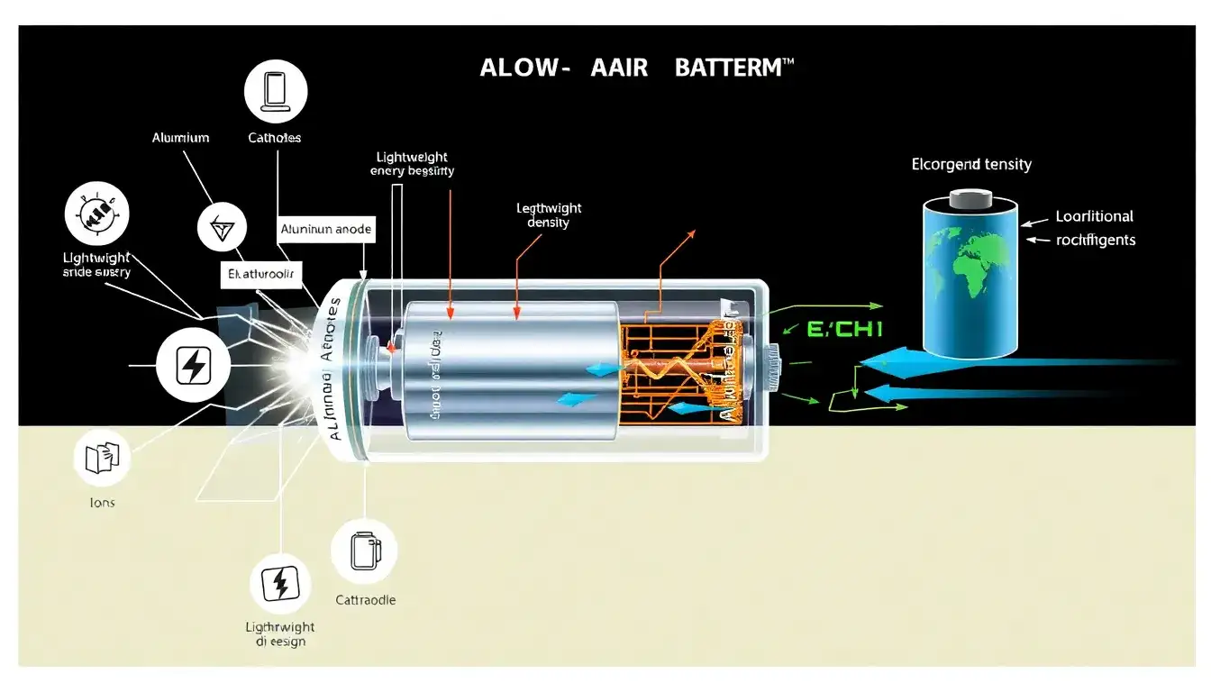 How does aluminum-air battery technology work and what are its advantages