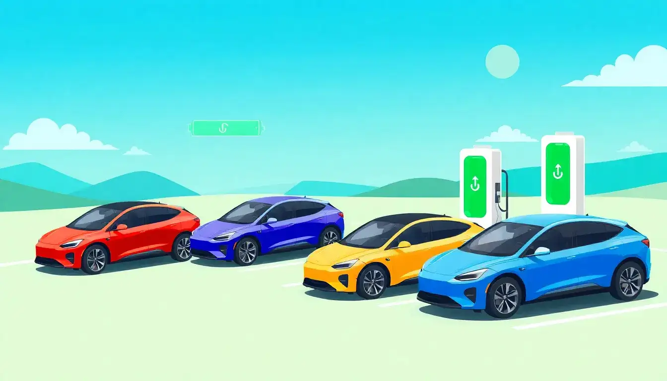How do EV ranges vary by brand
