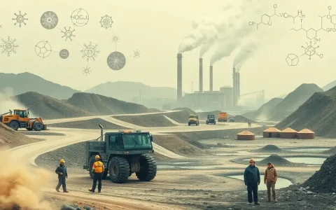 What are the health risks associated with the extraction and processing of rare earth elements