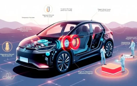 Are there any significant challenges in using manganese bismuth magnets in EVs