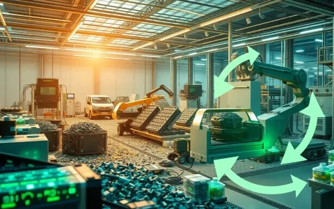 What advancements are being made in the recycling of rare earth elements for EVs