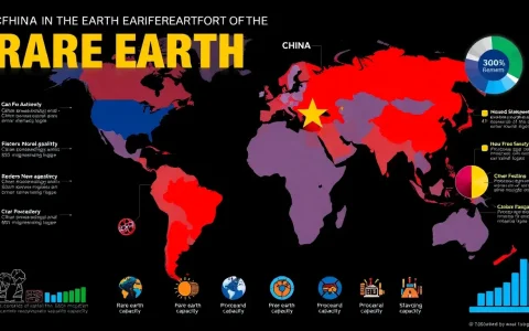 How does the processing capacity of rare earth elements differ between China and other countries