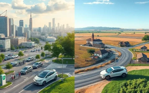 Why is there a difference in EV adoption between urban and rural areas