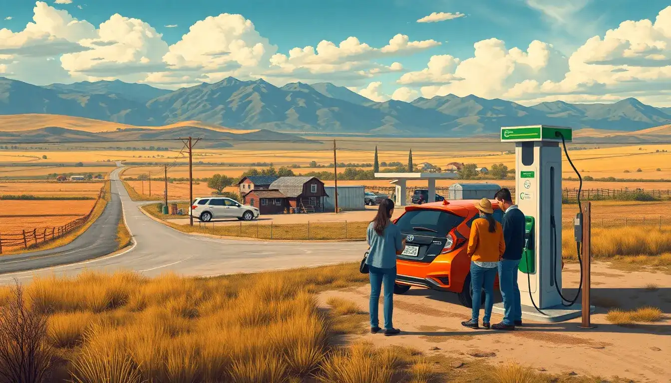 How does the lack of EV charging infrastructure impact rural residents