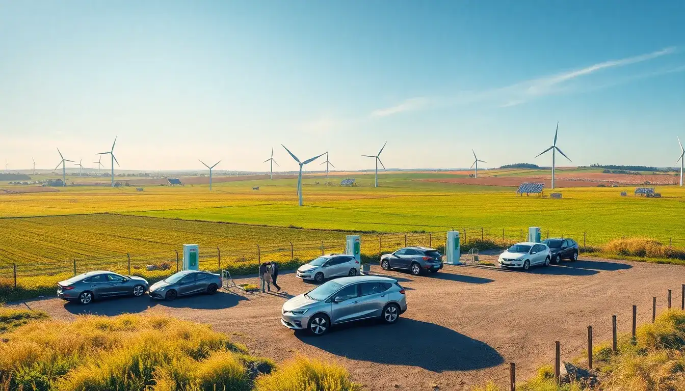 How does the distance to the nearest charger impact EV adoption in rural areas