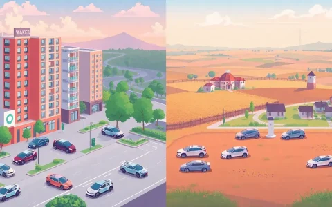 How does the availability of home charging stations affect EV usage in urban versus rural areas