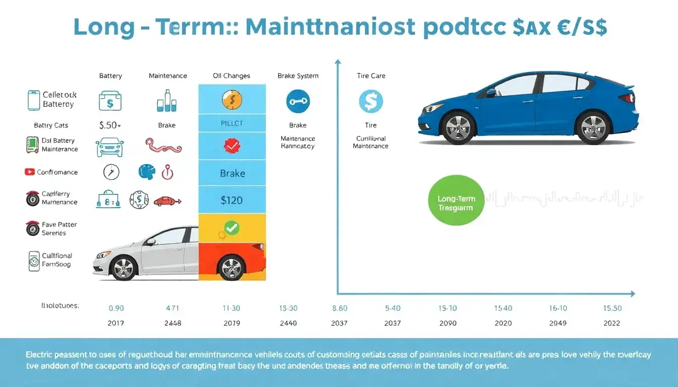 What are the long-term maintenance costs for EVs compared to traditional vehicles